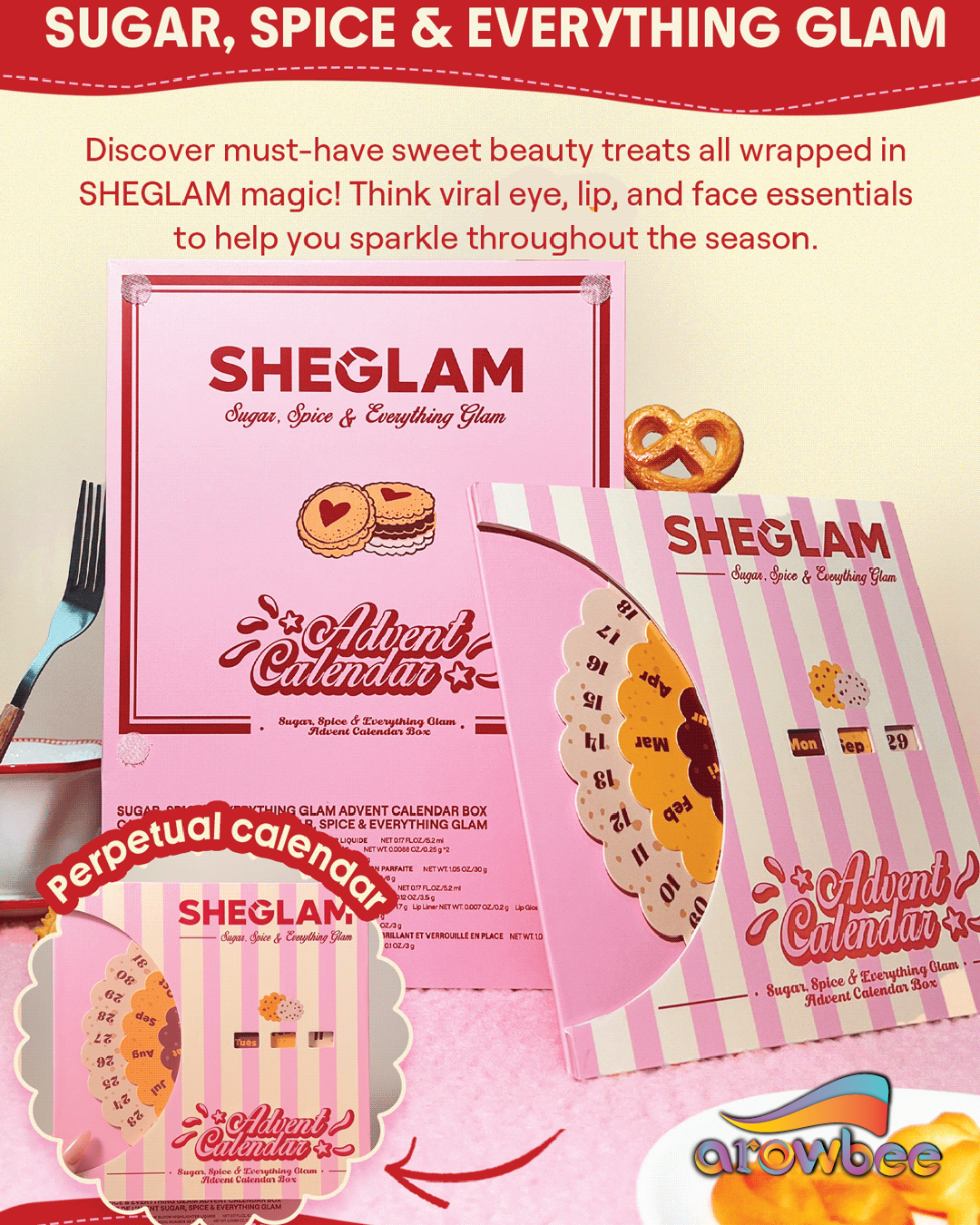 SHEGLAM Sugar, Spice & Everything Glam Advent Calendar Box
