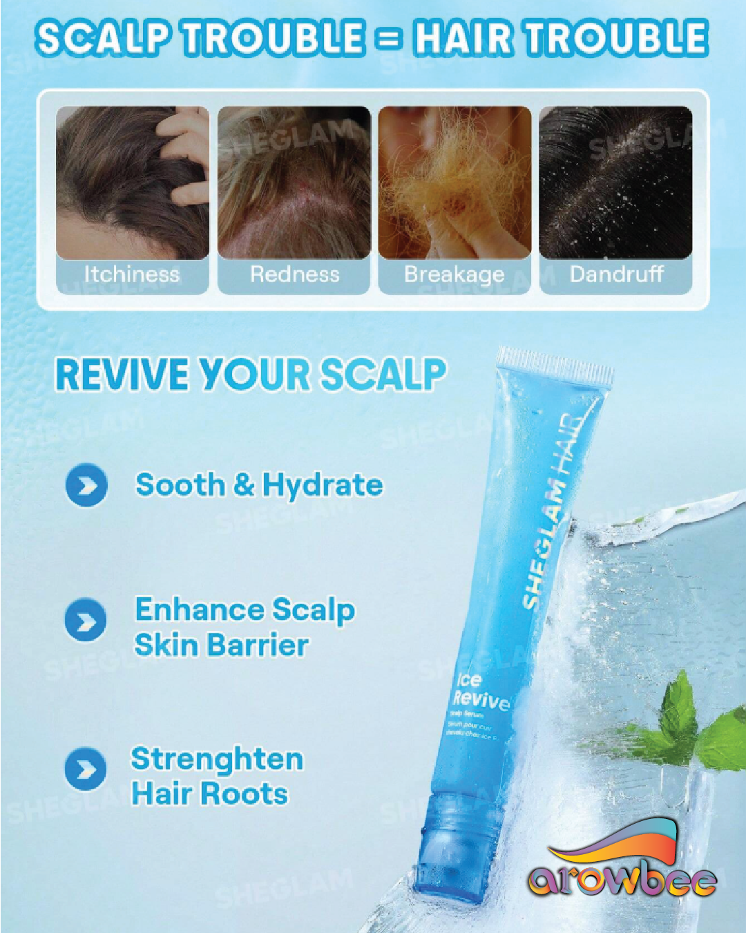 SHEGLAM HAIR Ice Revive Scalp Serum