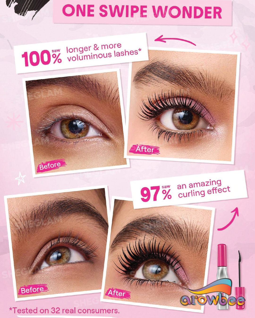 SHEGLAM Lashlighter Up & Out Mascara