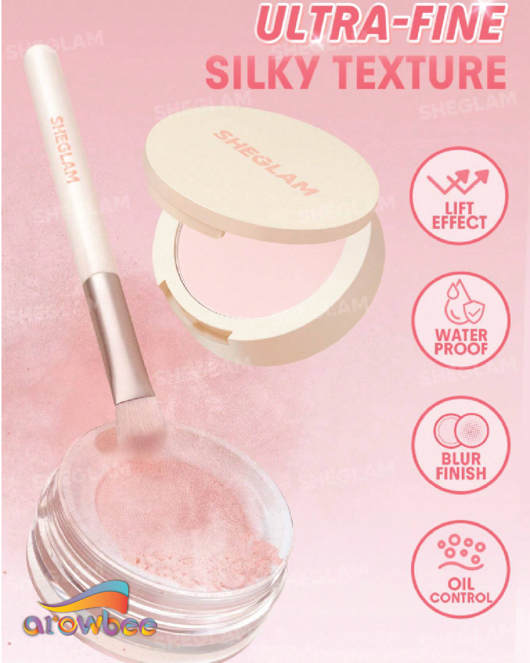 SHEGLAM Insta-Ready Ultra-Fine Blur & Lift Setting Powder Duo