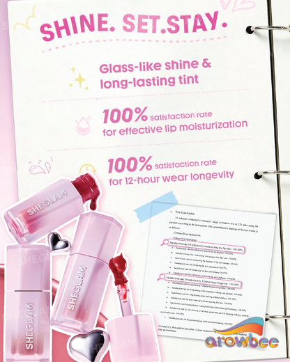 SHEGLAM Glazed & Locked Glossy Lip Tint