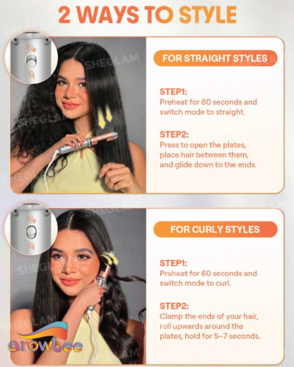 SHEGLAM HAIR Travel Buddy Pocket Curling Straightener
