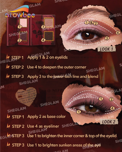 SHEGLAM Ember Rose Burning Devotion Color Palette