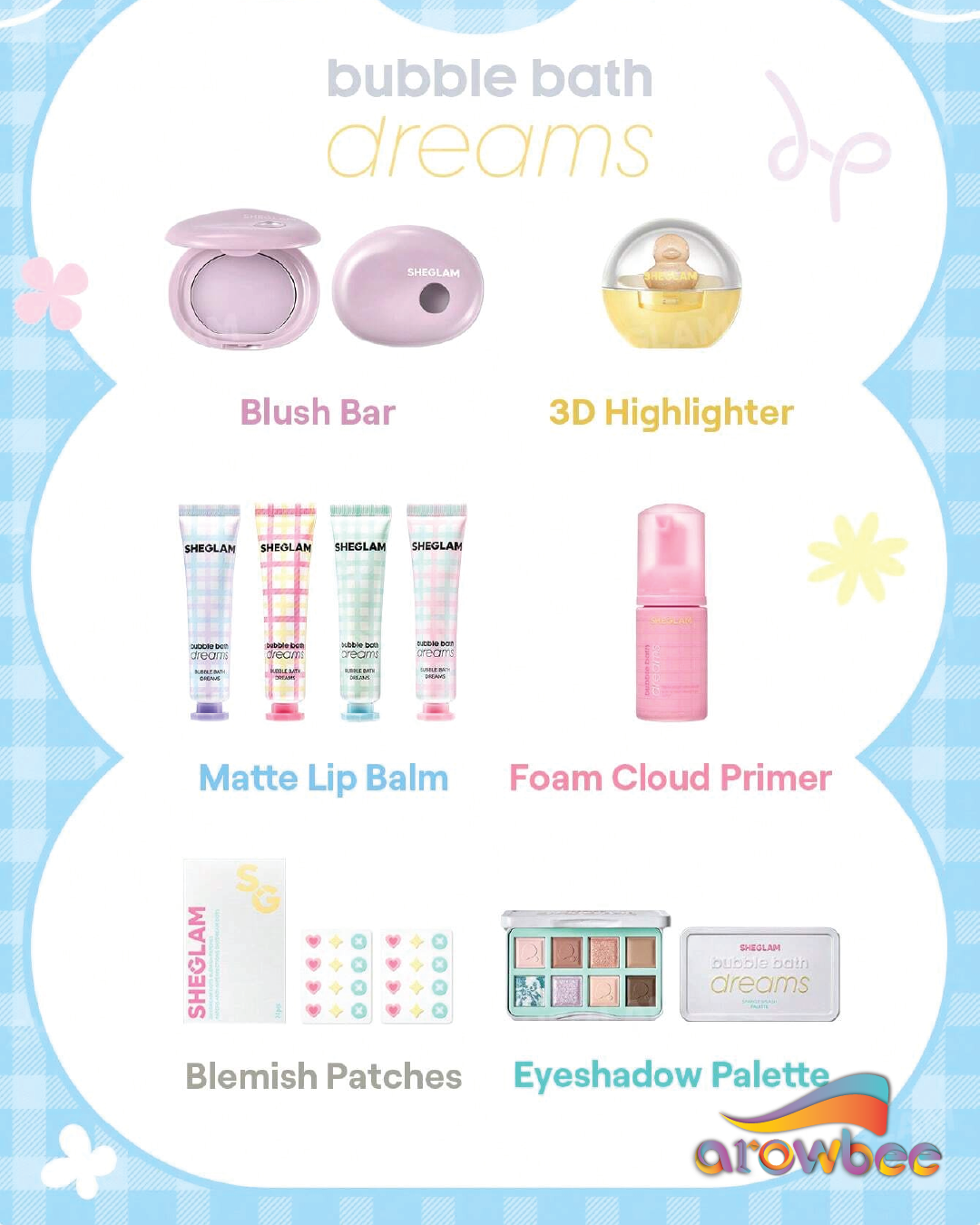 SHEGLAM Bubble Bath Dreams Full Collection Set