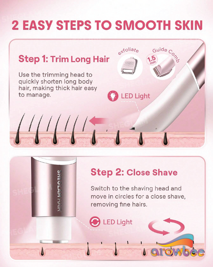 SHEGLAM HAIR Smooth Moves Dual-Head Electric Bikini Trimmer