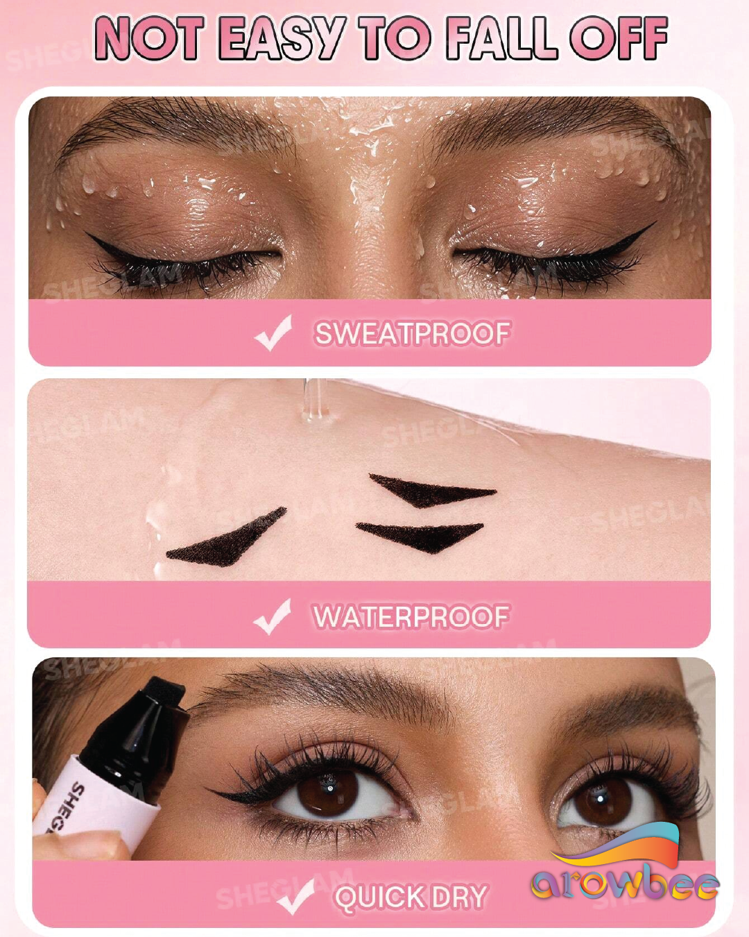 SHEGLAM Insta-Wing Heart Stamp Eyeliner