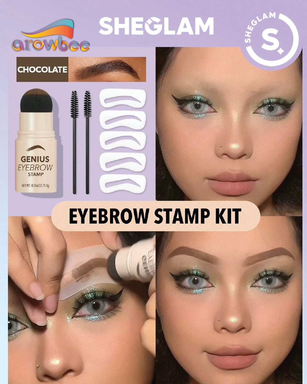 SHEGLAM Genius Eyebrow Stamp
