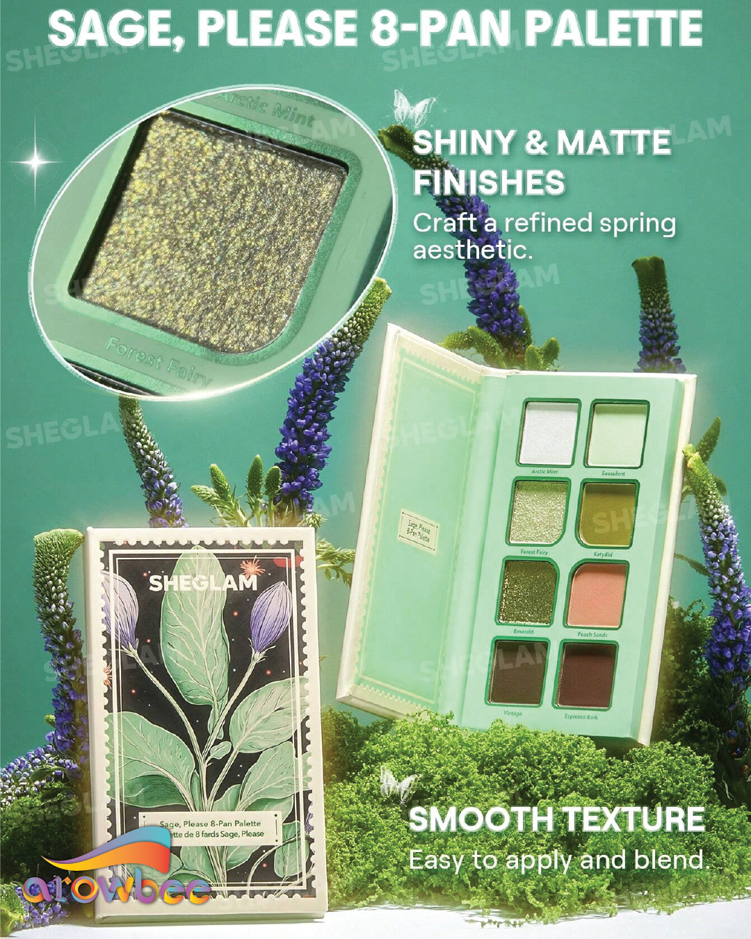 SHEGLAM Sage, Please 8-Pan Palette