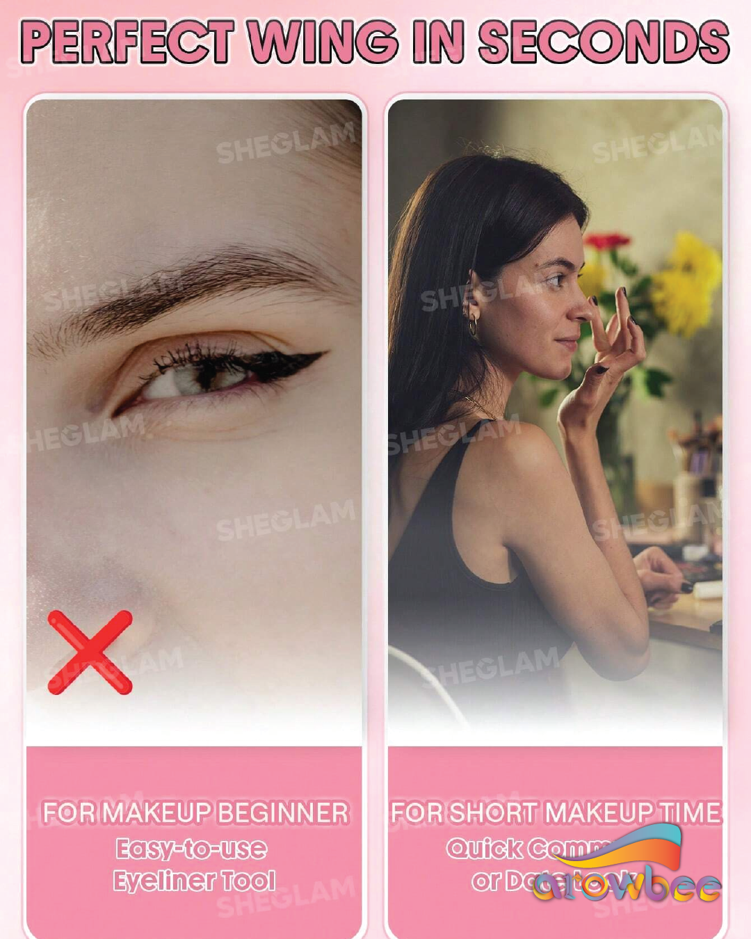 SHEGLAM Insta-Wing Heart Stamp Eyeliner