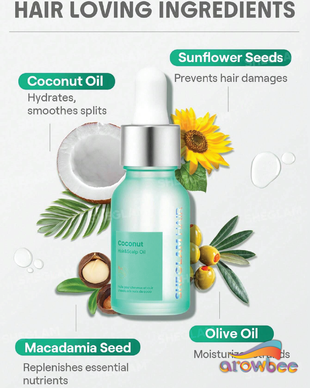 SHEGLAM HAIR Ginger Hair & Scalp Oil-15ml