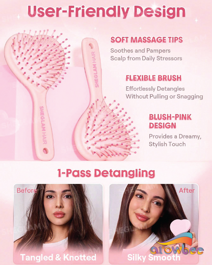 SHEGLAM HAIR Cupid's Charm Cushion Brush