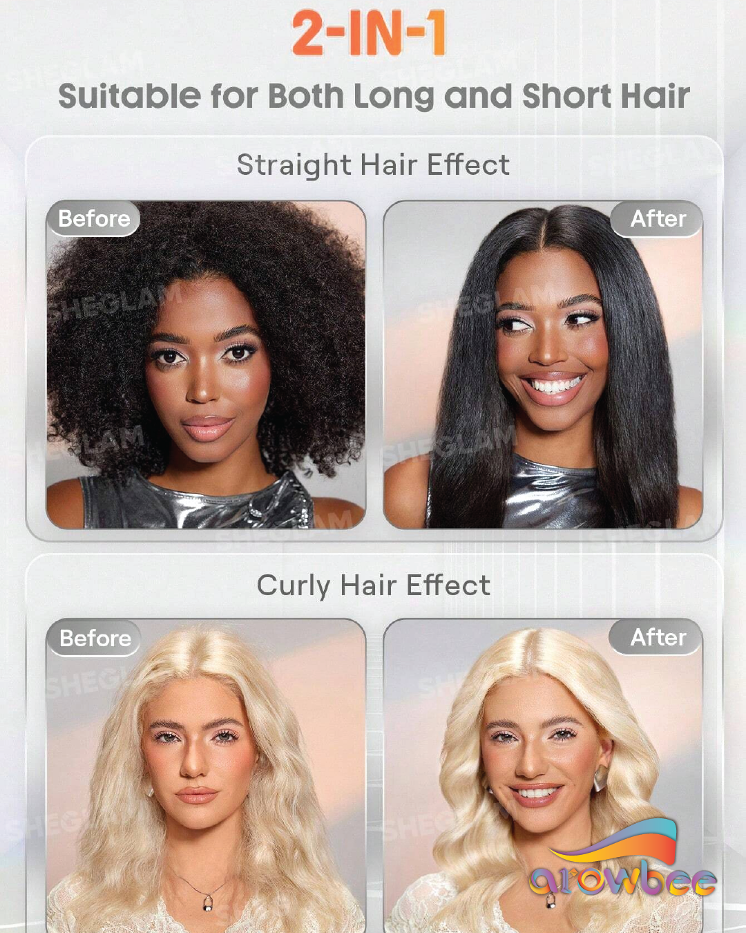 SHEGLAM HAIR Sleek Chic Insta-Heat Straight Styler