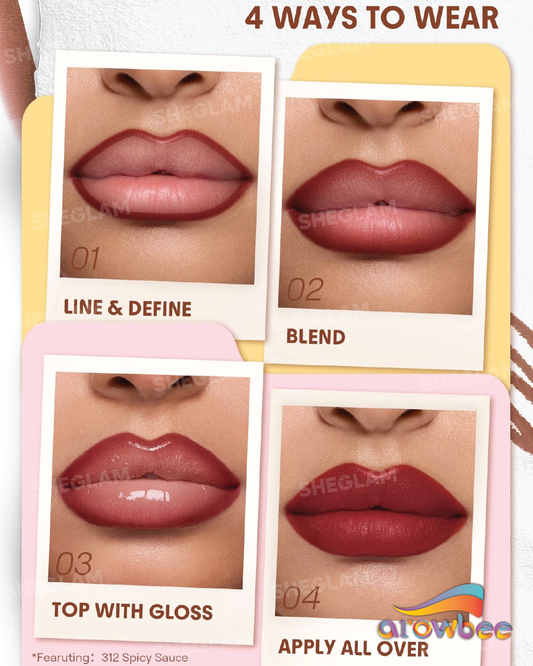 SHEGLAM Define & Fill Triangle Lip Liner