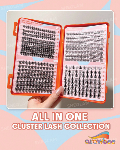 SHEGLAM Lash Pages Multi‑Style Hybrid Lash Clusters