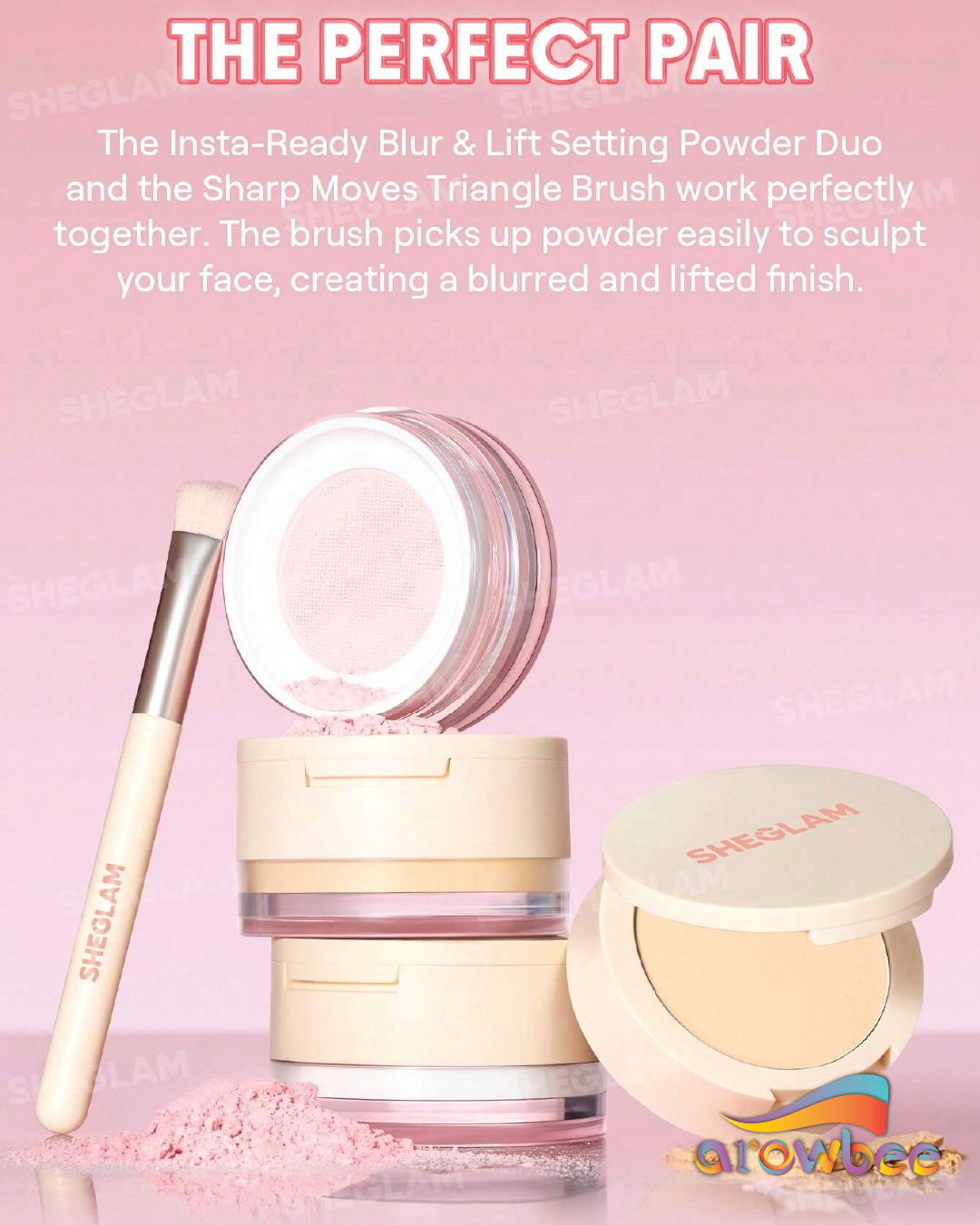 SHEGLAM Sharp Moves Triangle Brush