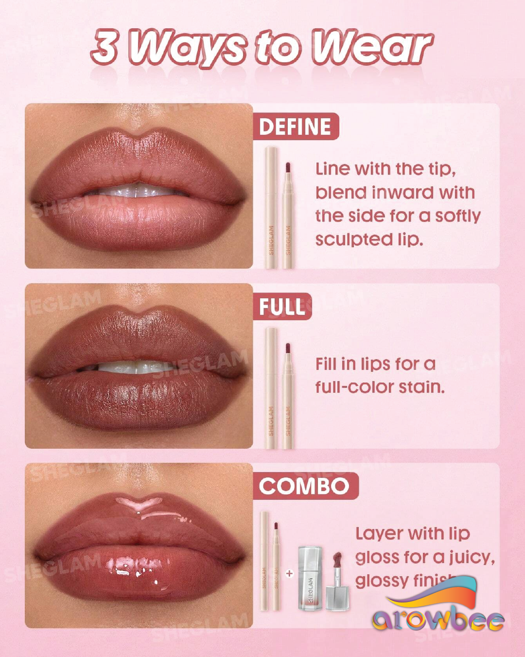 SHEGLAM True Stain Liquid Lip Liner