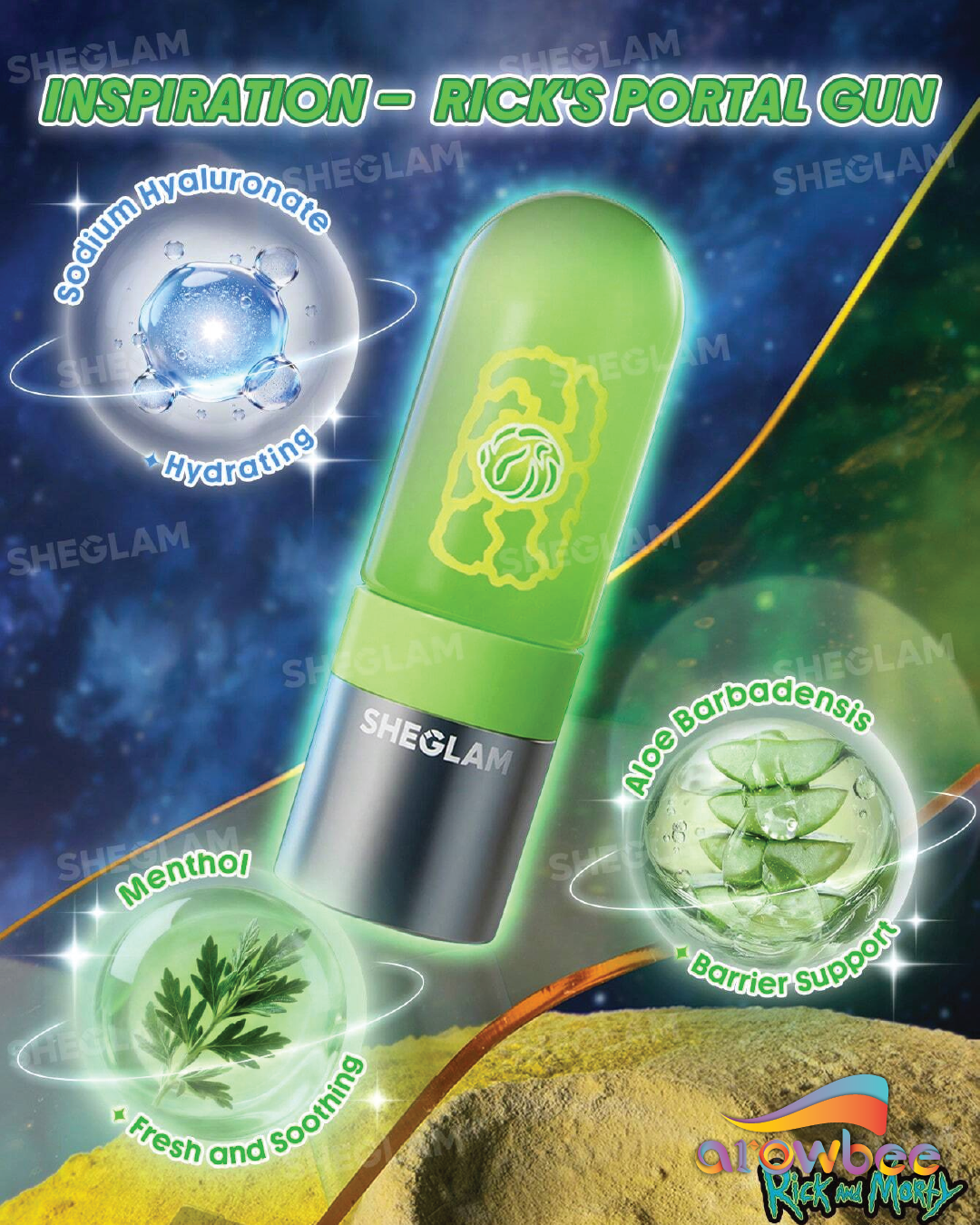 Rick and Morty X SHEGLAM Portal Fuel Long-Lasting Jelly Primer
