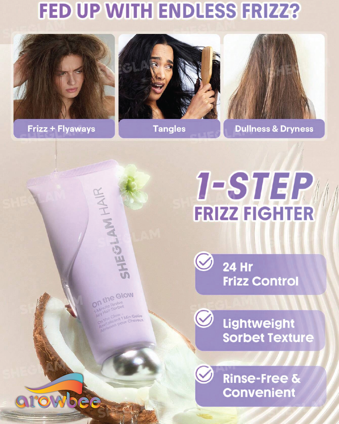 SHEGLAM HAIR On The Glow 1-Minute Airy Hair Sorbet