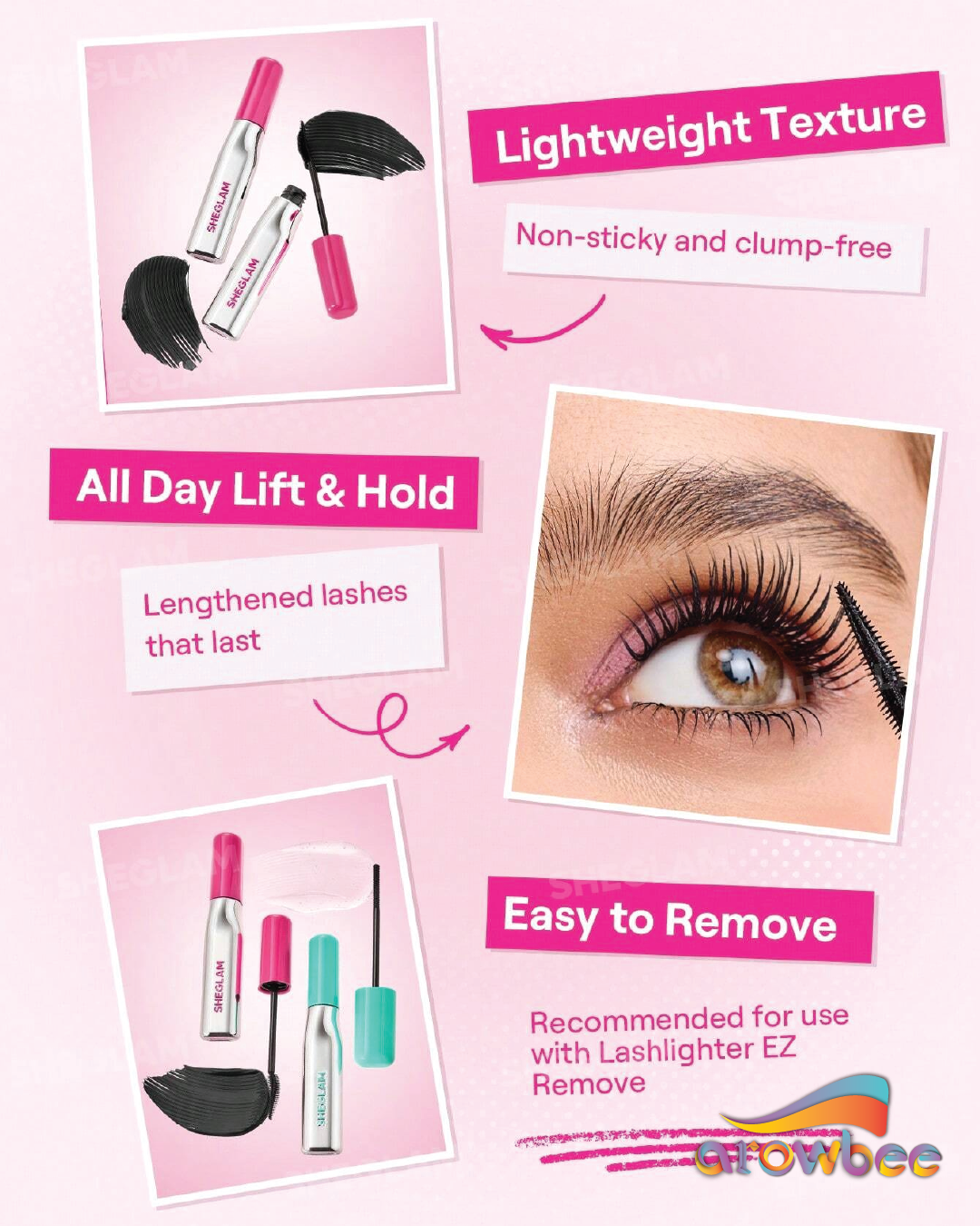 SHEGLAM Lashlighter Up & Out Mascara