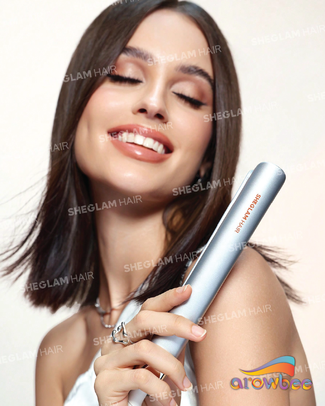 SHEGLAM HAIR Travel Buddy Mini Hair Straightener