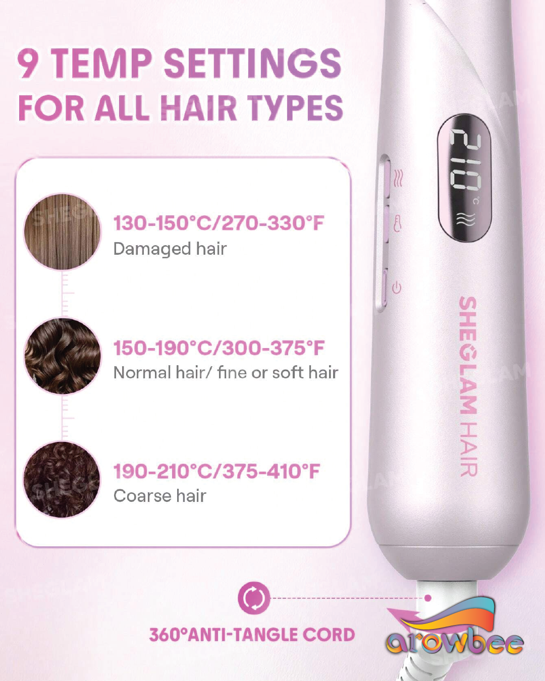 SHEGLAM HAIR Hydra Shot Steam Blowout Brush Pro
