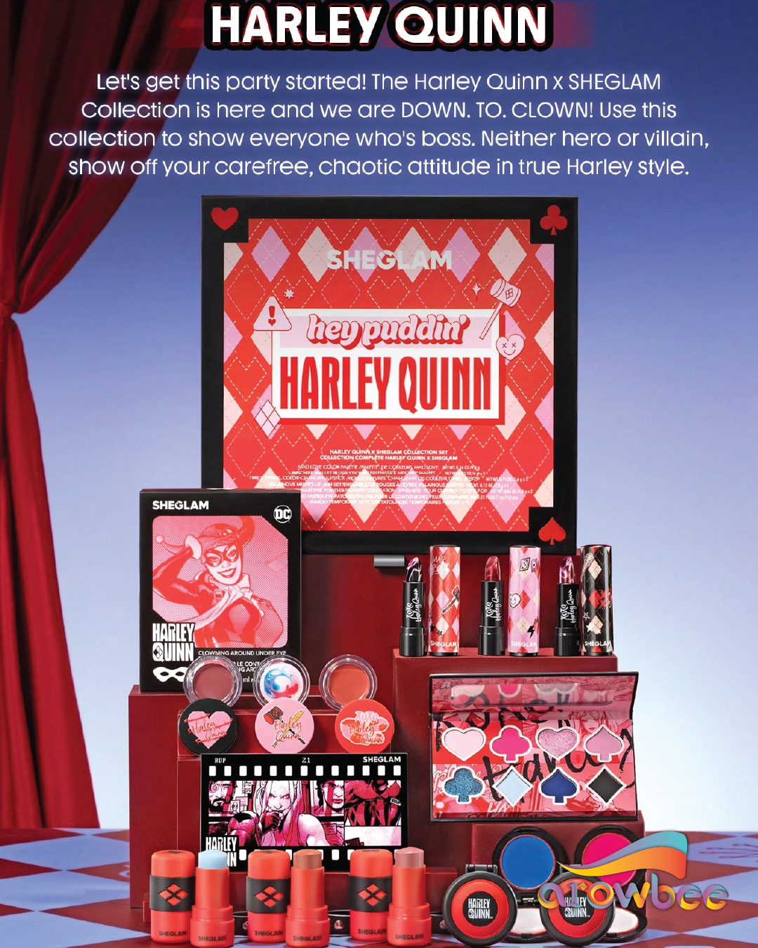 Harley Quinn X SHEGLAM Villainous Misfits Lip Jam Set