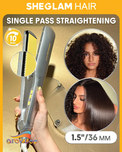 SHEGLAM HAIR Sleek Chic Wide Glide Straightener