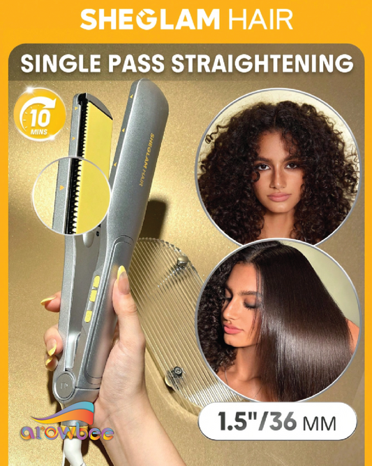 SHEGLAM HAIR Sleek Chic Wide Glide Straightener