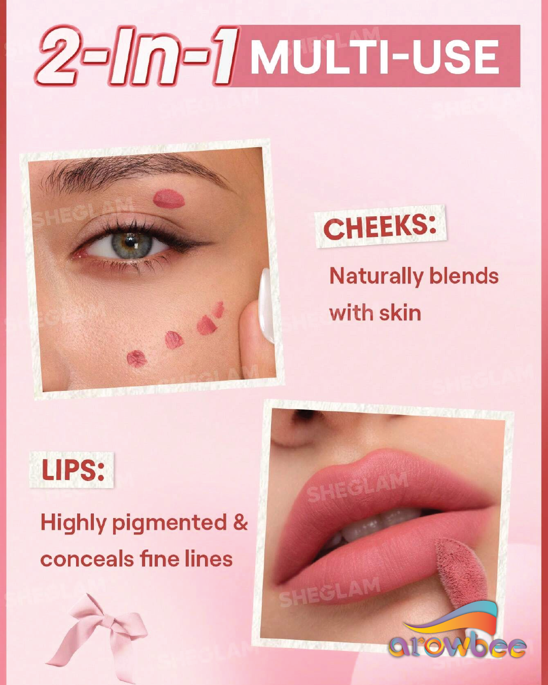 SHEGLAM Air Plush Lip & Cheek Cream