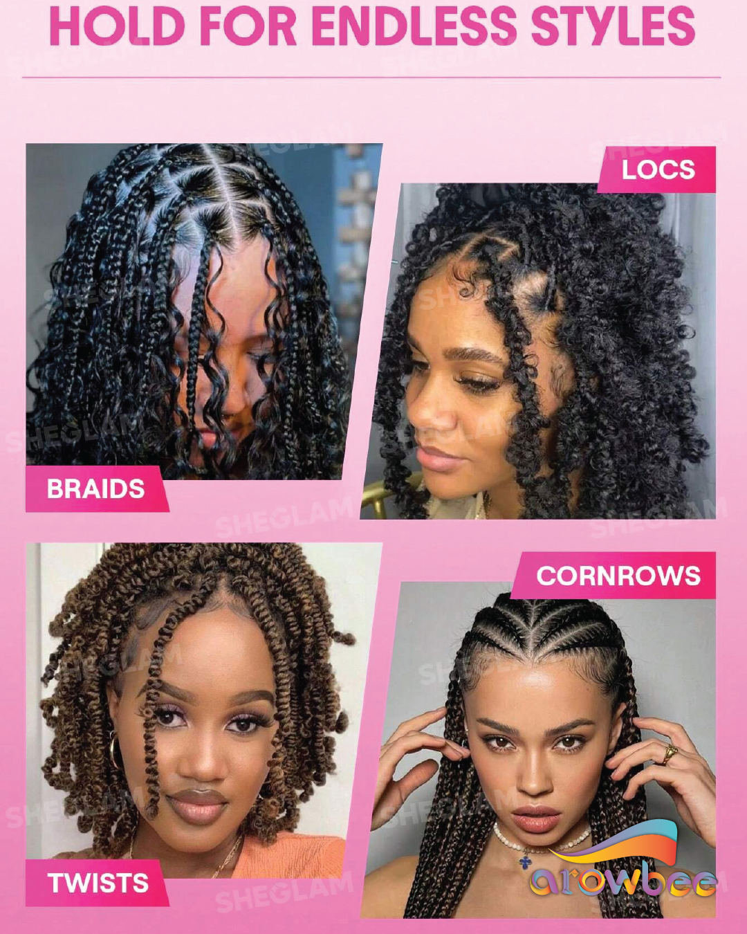 SHEGLAM Locked in Strong Hold Twist & Braid Gel - 110g