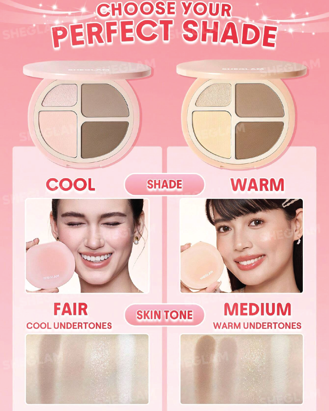 SHEGLAM Hypersculpt Highlight & Contour Palette