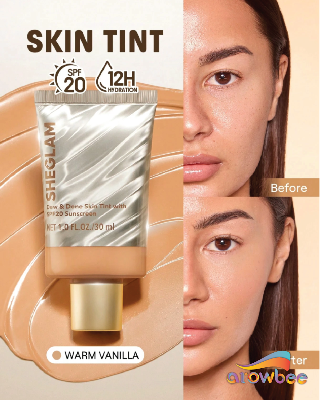 SHEGLAM Dew & Done Skin Tint With Spf20
