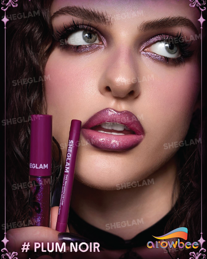 SHEGLAM Dark Romantasy Lip Liner + Lip Gloss Kit