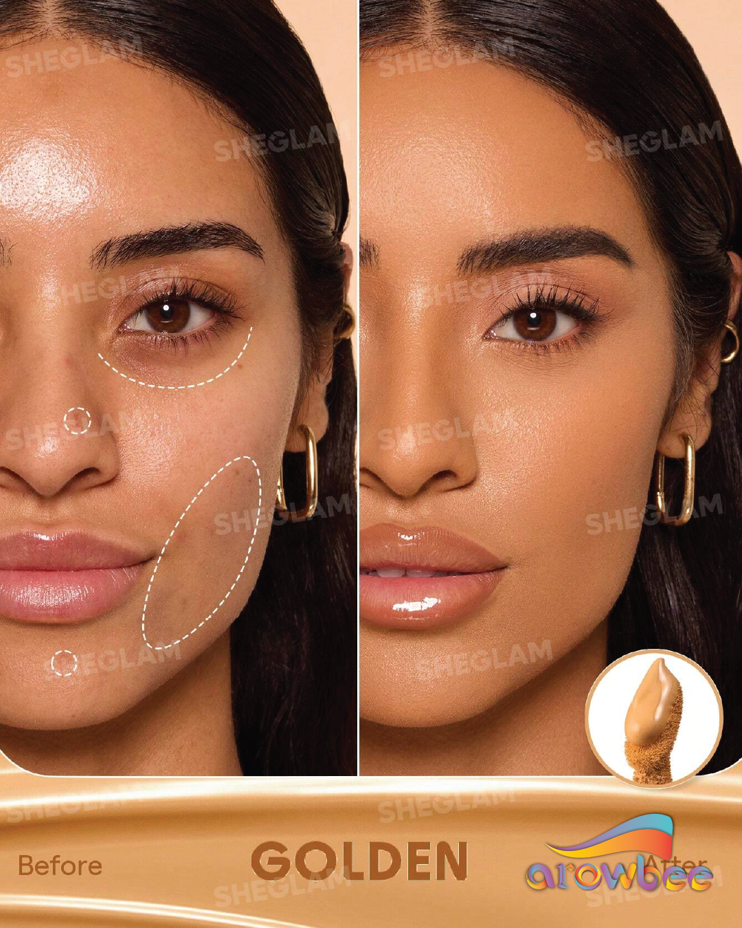 SHEGLAM Hideaway Full-Coverage Concealer
