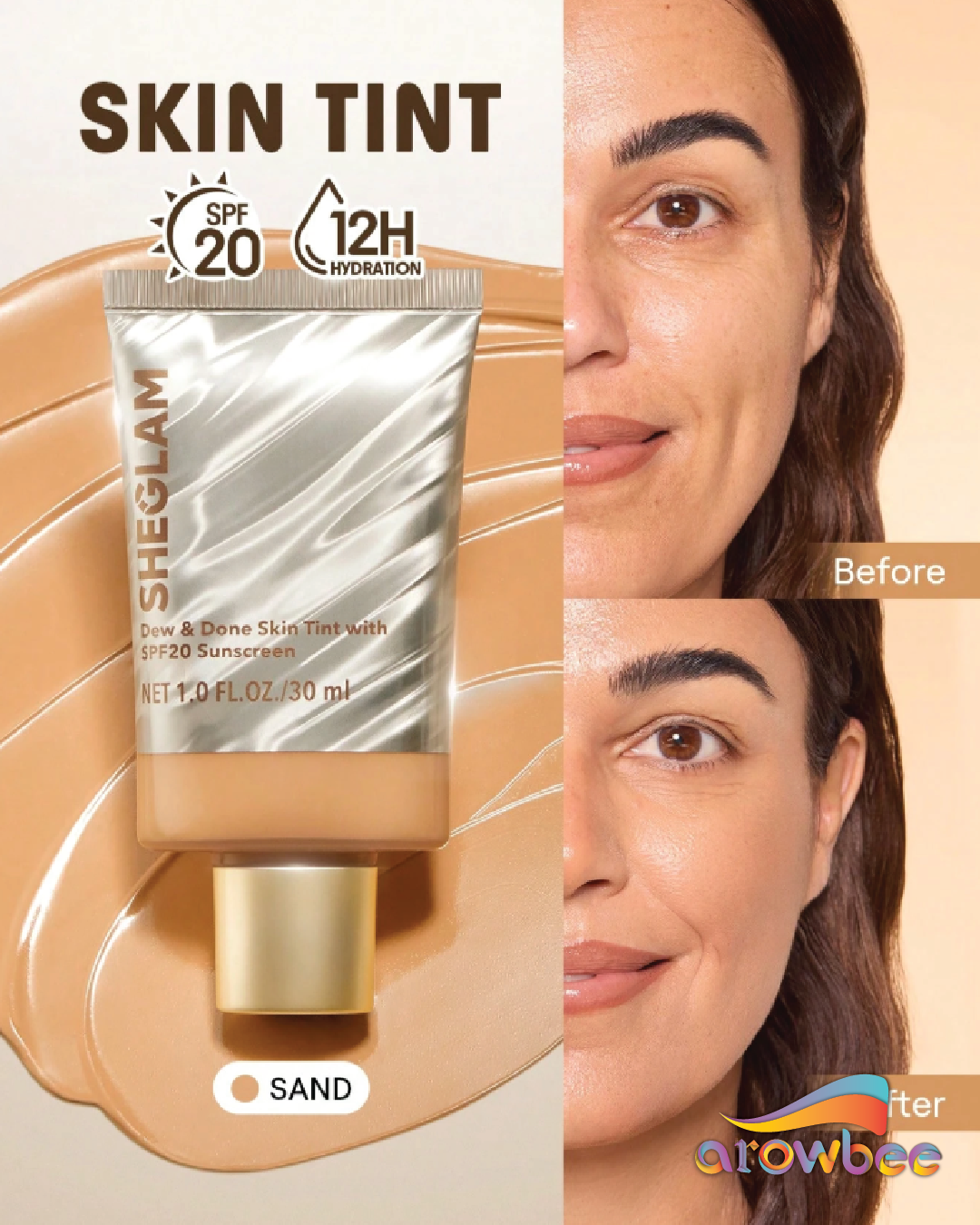 SHEGLAM Dew & Done Skin Tint With Spf20
