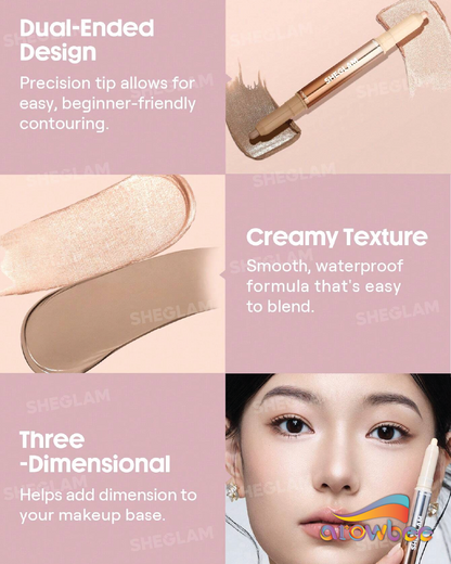 SHEGLAM Fine Line 2-In-1 Nose Contour & Highlight Pen