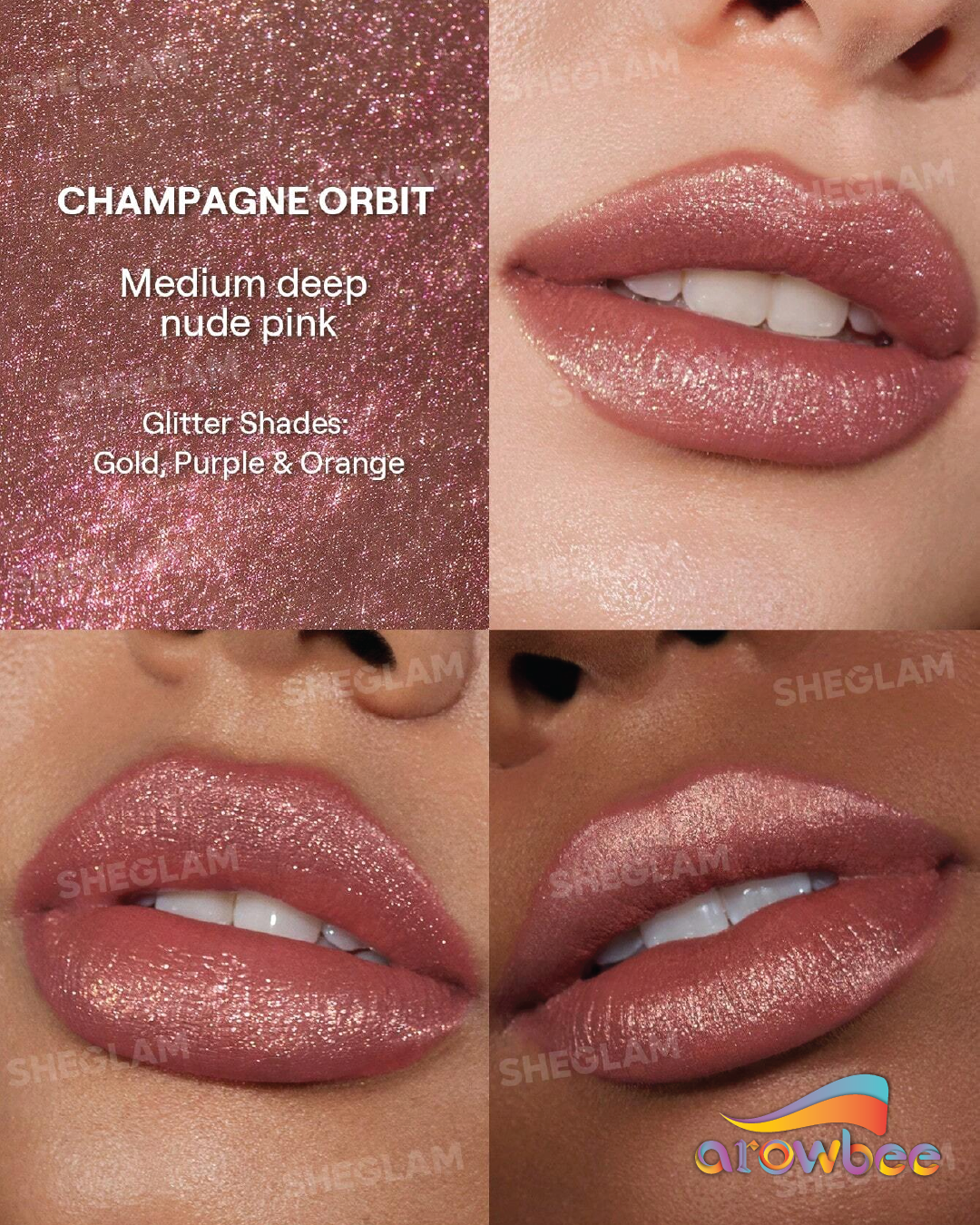 SHEGLAM Stardust Swipe Glitter Liquid Lipstick