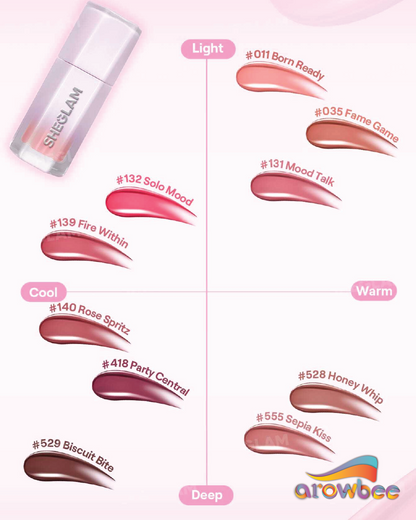 SHEGLAM Glazed & Locked Glossy Lip Tint