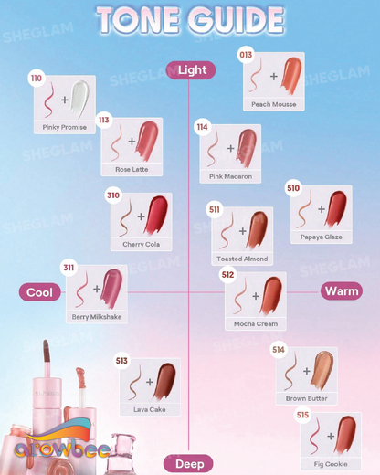 SHEGLAM Line To Shine Peel-Off Lip Stain & Gloss Duo