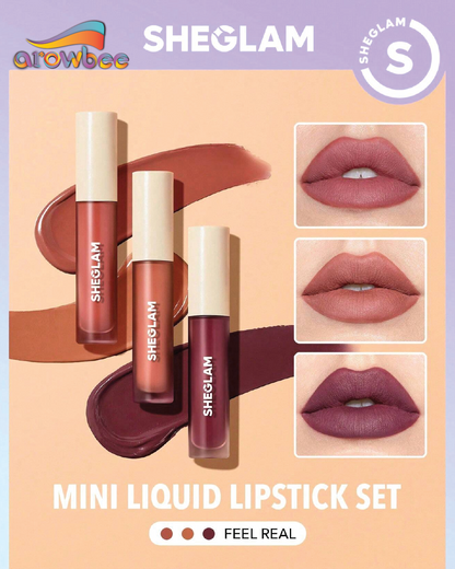 SHEGLAM Matte Allure Mini Liquid Lipstick Set