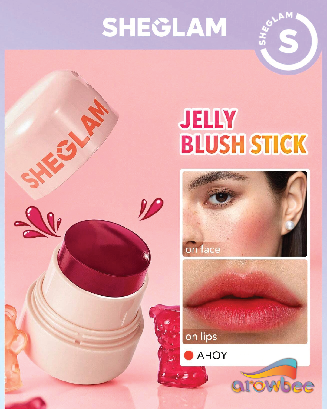 SHEGLAM Jelly-Licious Hydrating Lip & Blush Tint