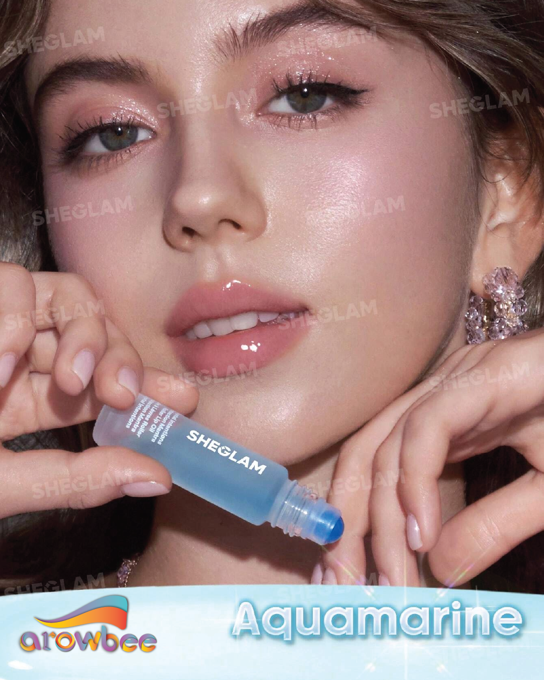 SHEGLAM Crystal Intentions Protection Mantra Roller Lip Oil