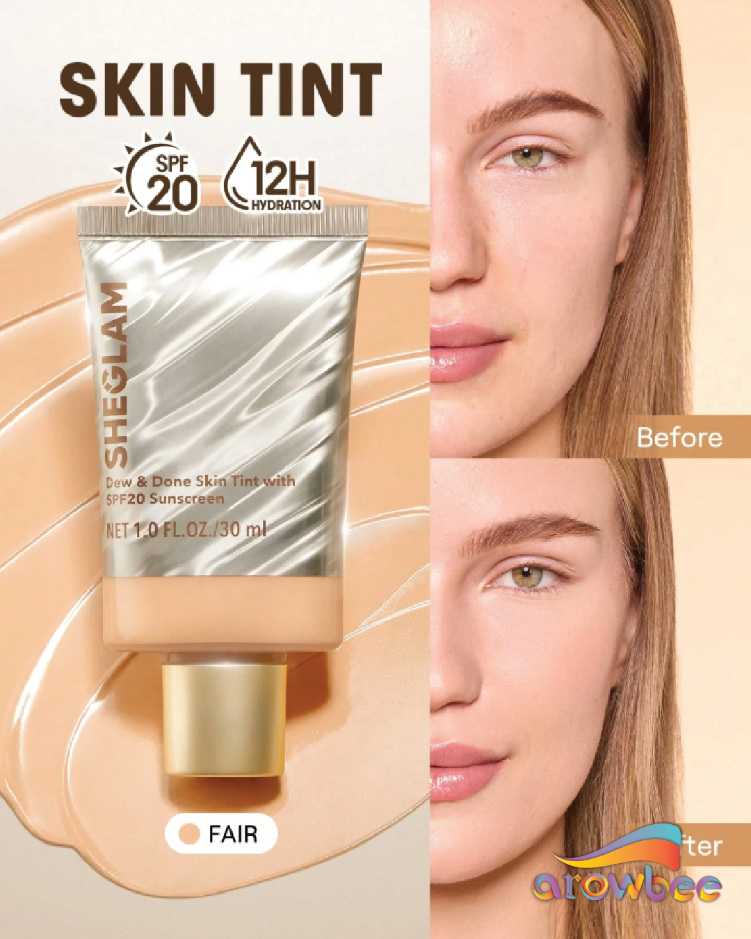 SHEGLAM Dew & Done Skin Tint With Spf20