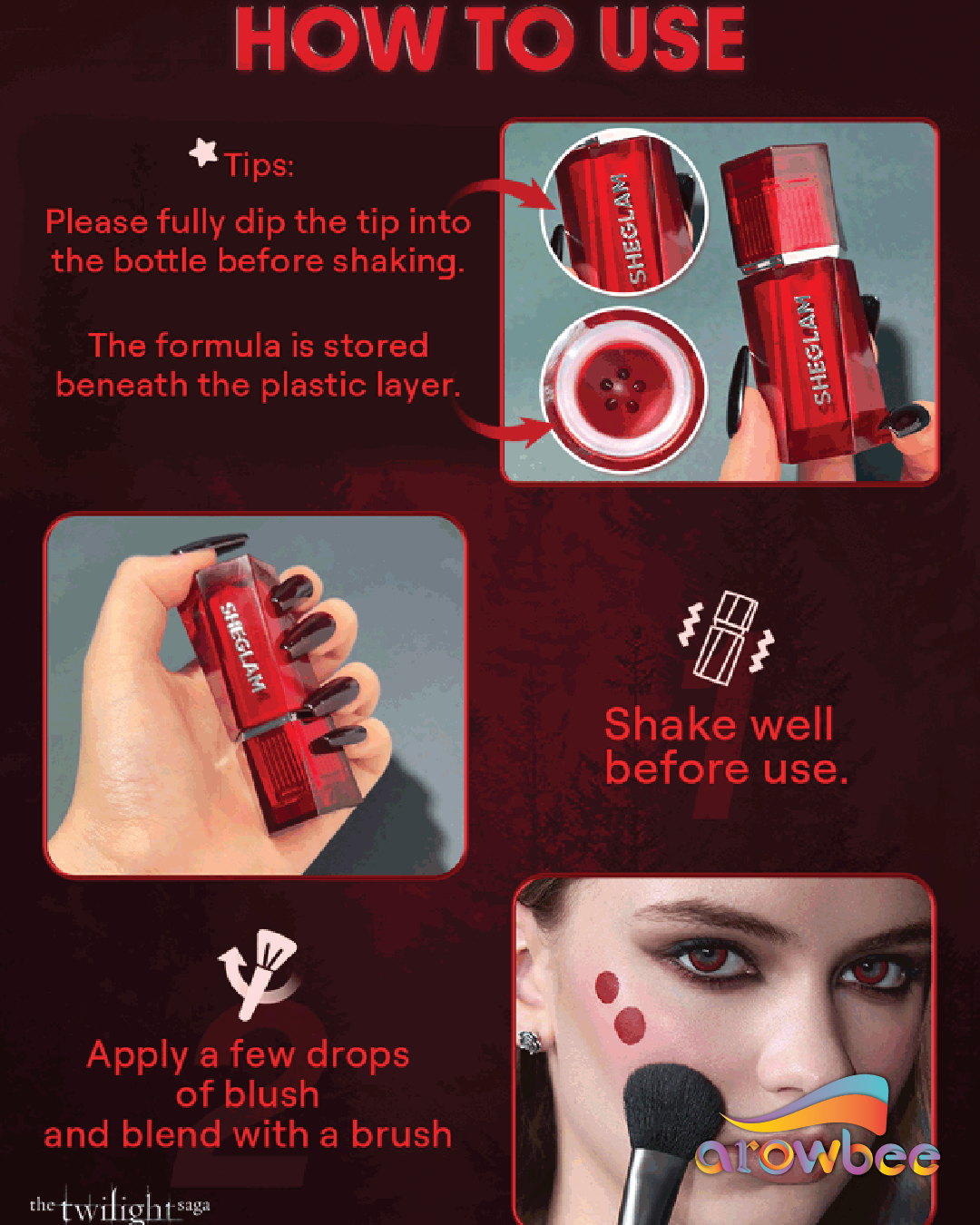 The Twilight Saga X SHEGLAM Forbidden Love Liquid Blush