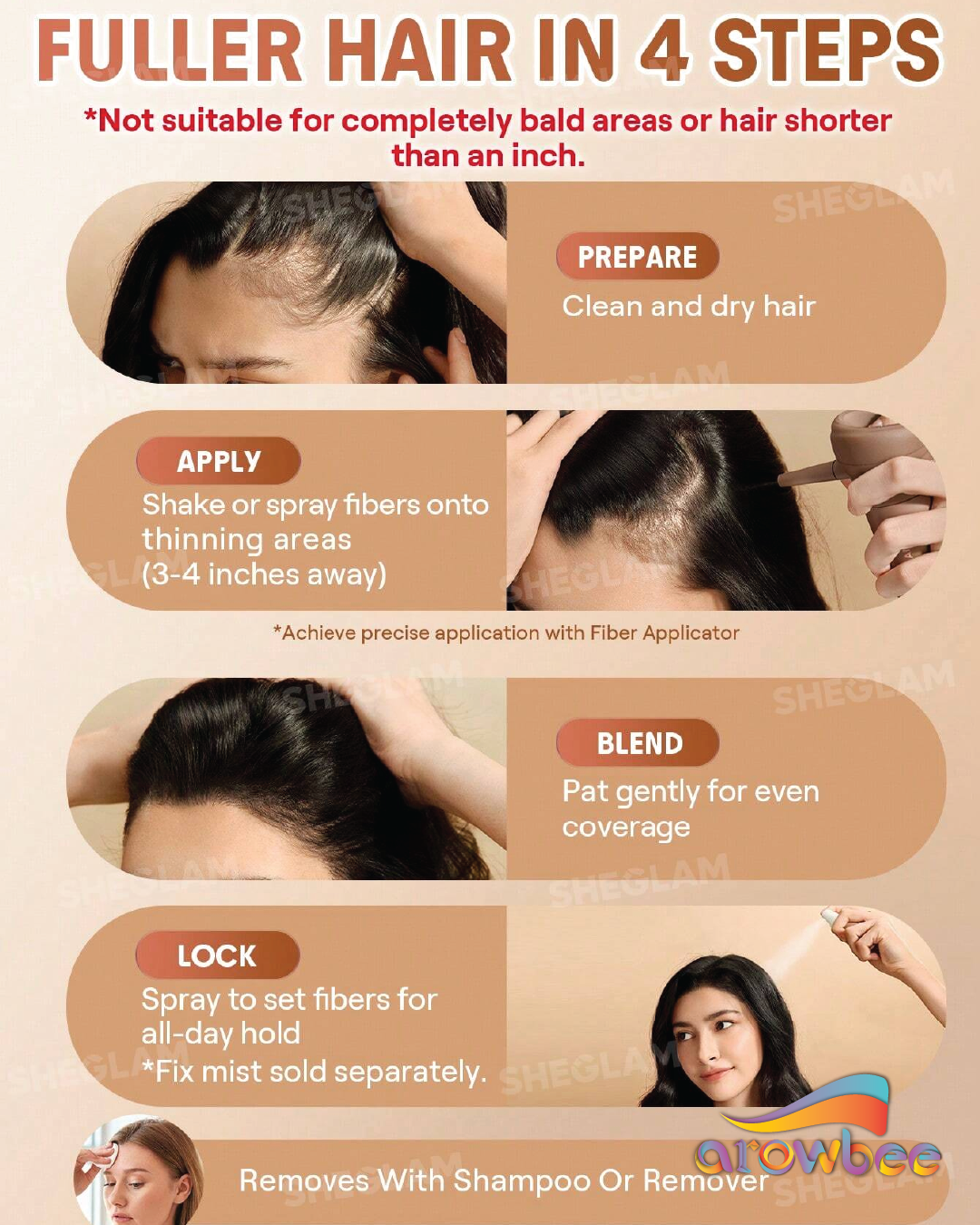 SHEGLAM HAIR Volume Boost Fiber Fix Setting Mist