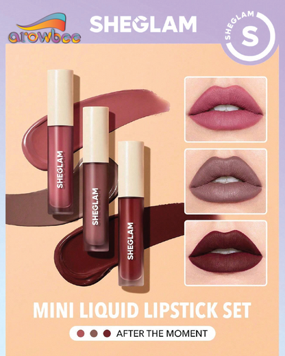 SHEGLAM Matte Allure Mini Liquid Lipstick Set