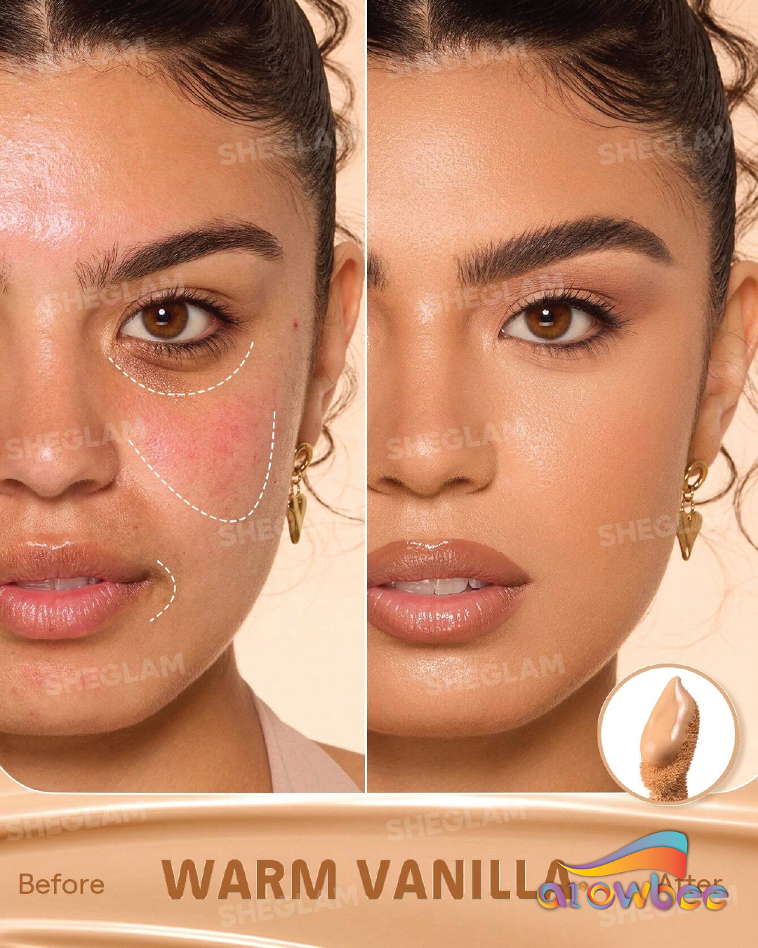 SHEGLAM Hideaway Full-Coverage Concealer
