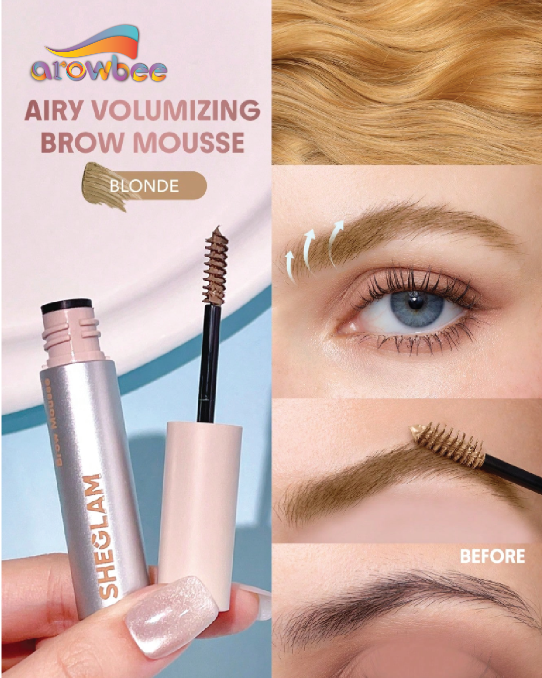 SHEGLAM Airy Tinted Volumizing Brow Mousse