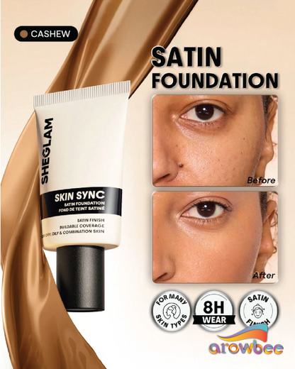 SHEGLAM Skin Sync Satin Foundation