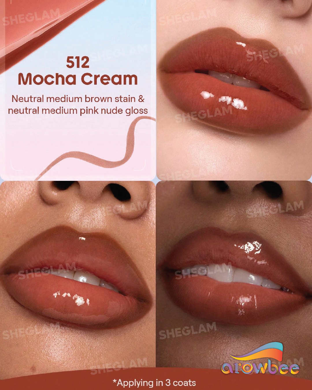 SHEGLAM Line To Shine Peel-Off Lip Stain & Gloss Duo